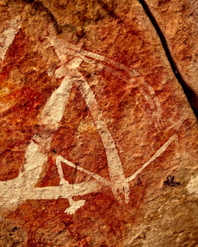 Rock art Mount Borradaile, Davidson's Arnhem Land Safaris 