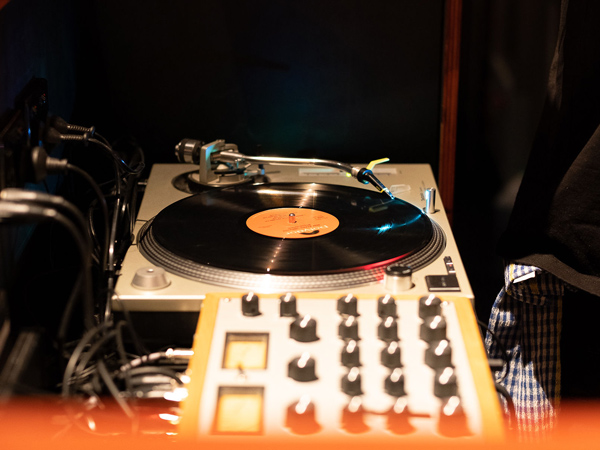 a turntable at Astral Weeks, Perth