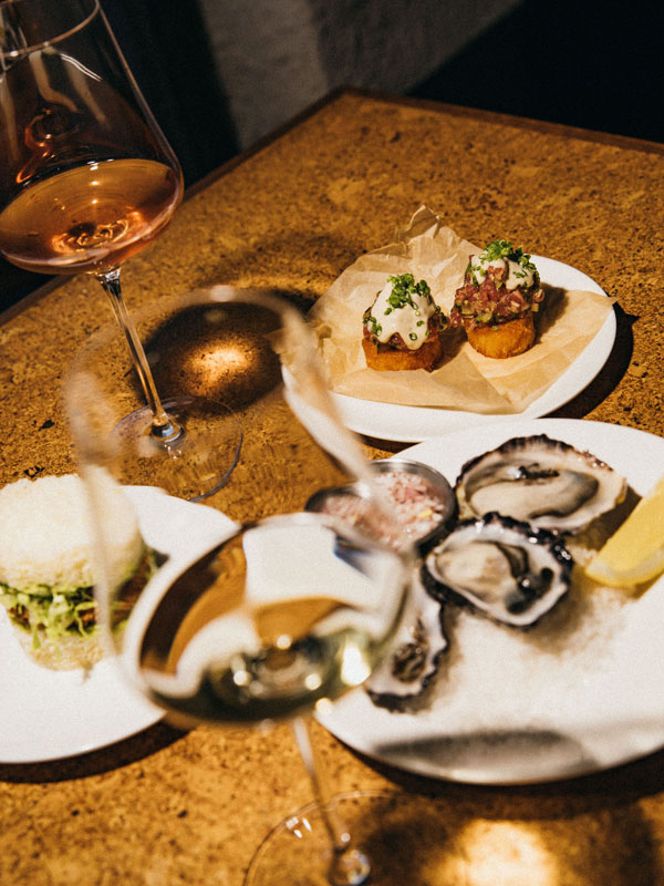 food on the table at Casa Wine Bar, Perth