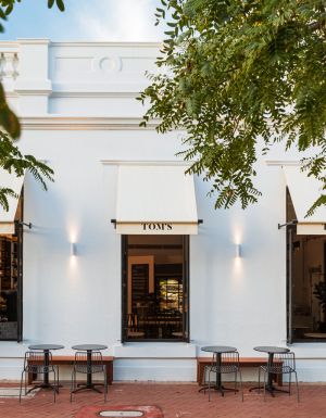 the front facade of Tom’s Providore, Perth