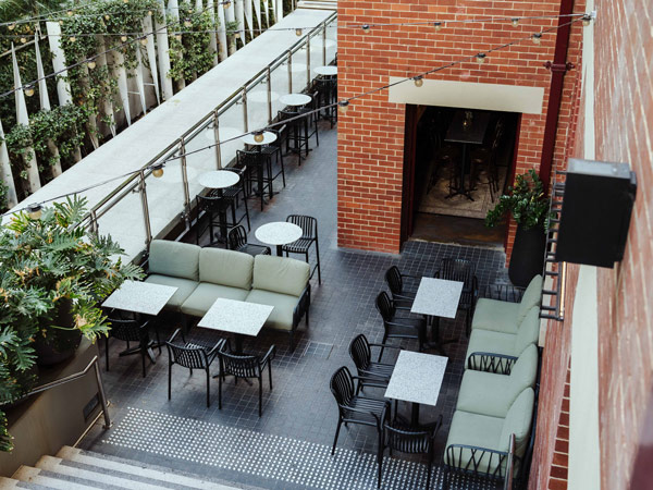 alfresco dining at Bar Lafayette, Perth