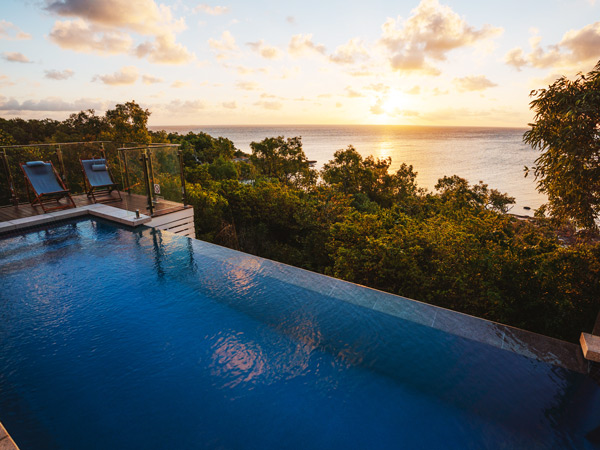 the 8-metre private plunge pool in The Villa, Lizard Island Resort