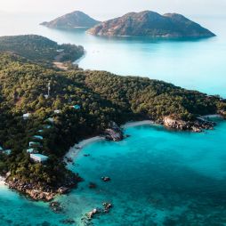 the Lizard Island Resort as seen from above