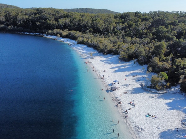 Lake McKenzie Aerial View