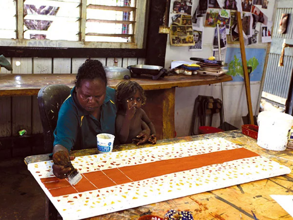 artwork at Barthurst Island, Northern Territory