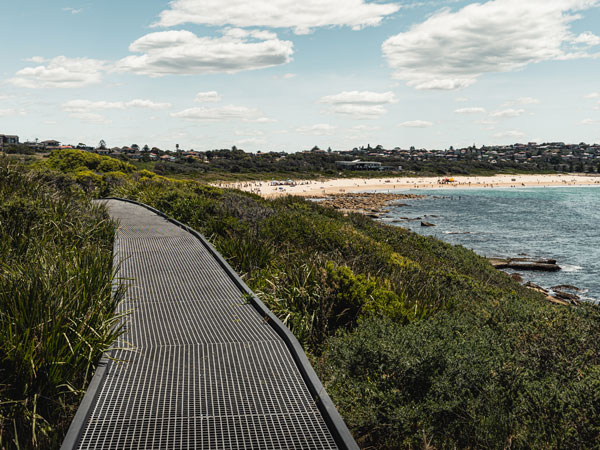 a pathway at Malabar Headland National Park Coastal Walk