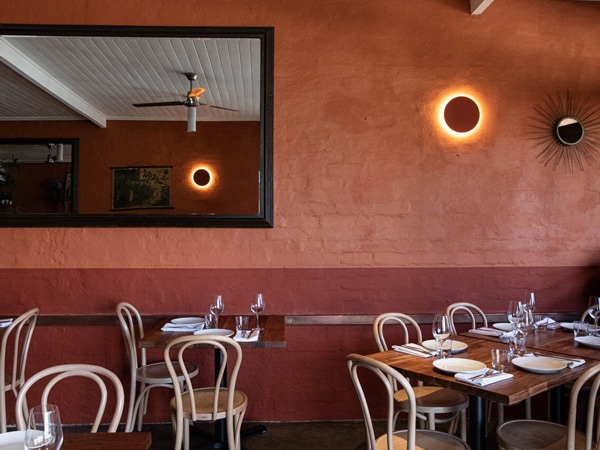 the dining interior at Ates restaurant, Blue Mountains