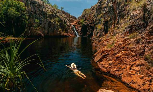Girl Swimming, Maguk Waterhole, Kakadu, NT