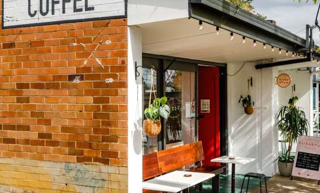 the cafe exterior of Kickaboom, Glenbrook