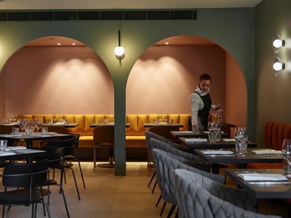 the contemporary dining restaurant at Kyah Boutique Hotel