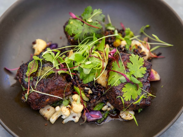 a close-up of food at Mayfield Garden Restaurant