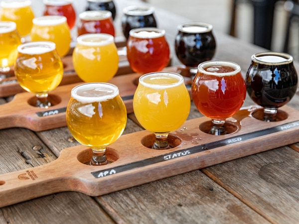 beer tasting at Mountain Culture Beer