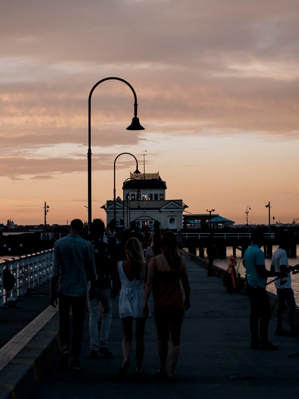 St Kilda Pier at sunset
