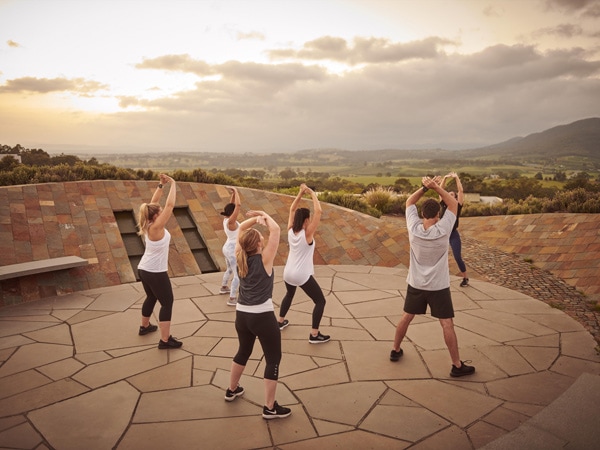 people doing yoga at Elysia Retreat
