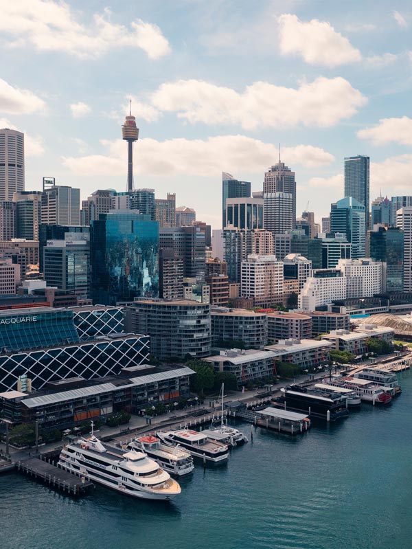 city views at Darling Harbour, Sydney