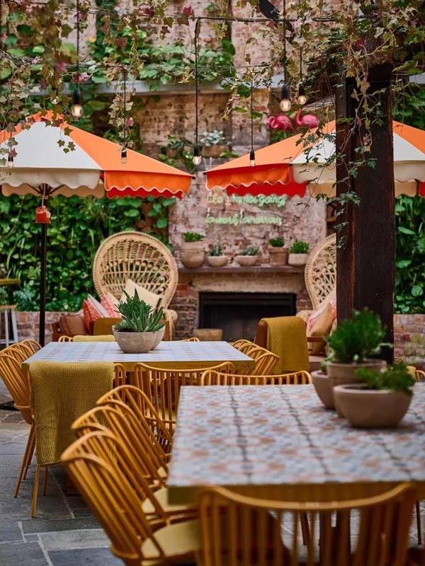 chic exterior, The Lucky Hotel