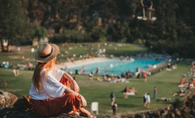 View of cataract gorge pool Launceston