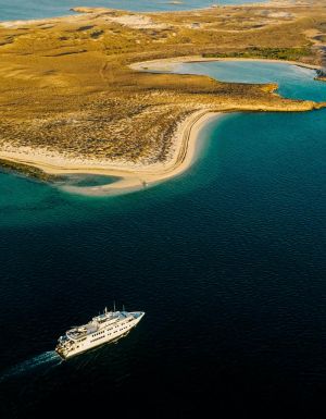 True North cruise ship on West Coast of Australia