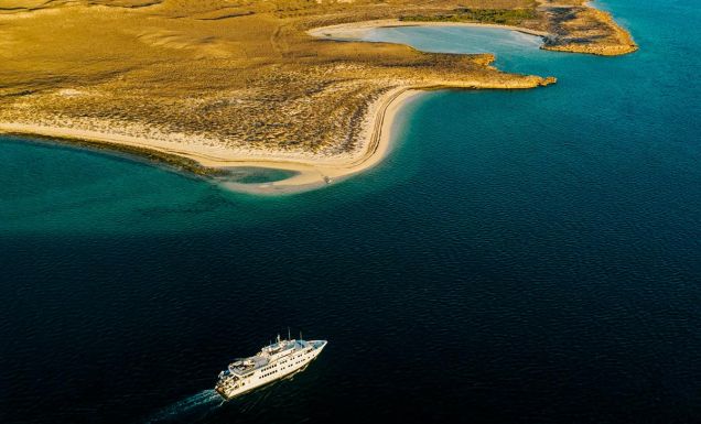 True North cruise ship on West Coast of Australia