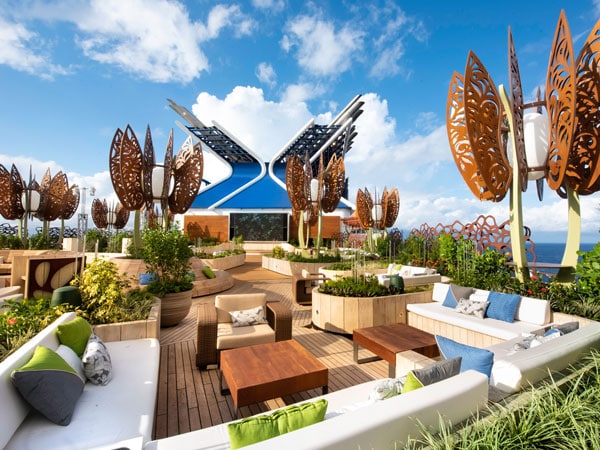 the rooftop garden onboard Celebrity Edge