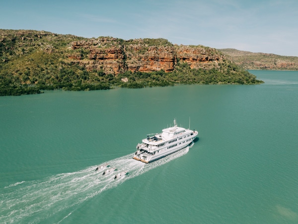 an aerial view of True North ship