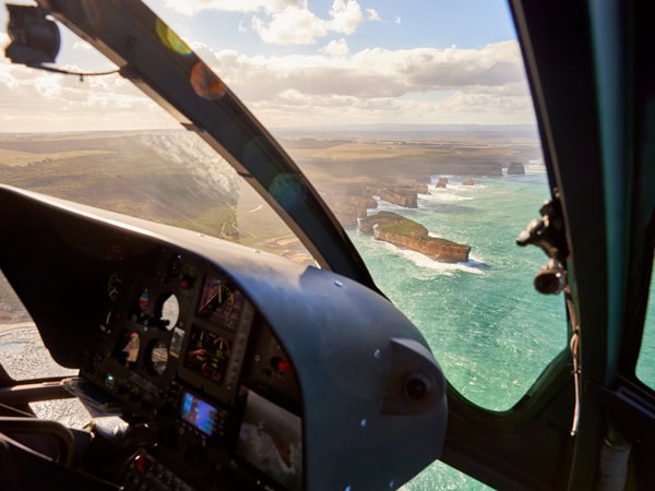 a scenic flight above the Twelve Apostles, Great Ocean Road