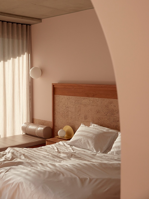 The bedroom at The Calile