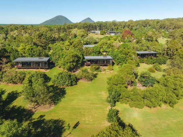 cabins in the middle of nature at Glass on Glasshouse, Sunshine Coast Hinterland