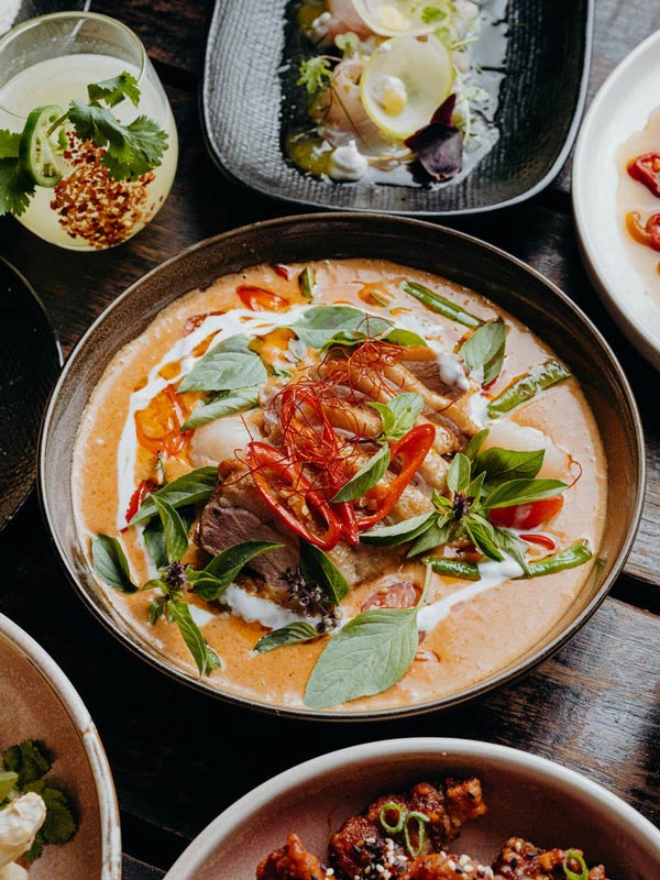 a close-up shot of meal at Bang Bang Byron