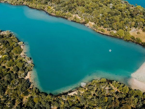 an aerial view of Fingal Head, Tweed