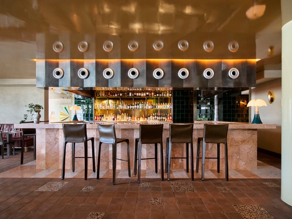 a bar counter at Pixie Food & Wine