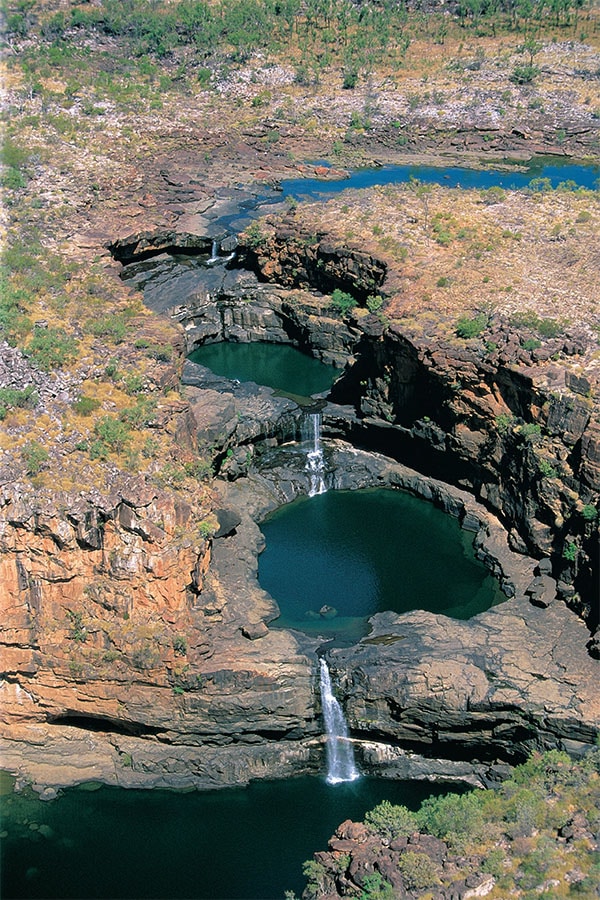 Mitchell Falls campground puts you right among the action