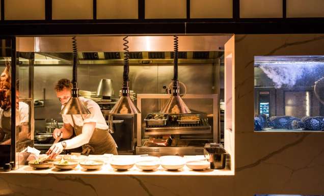 Watch chefs prepare your food from the elegant dining room at Donna Chang in Brisbane.