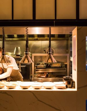 Watch chefs prepare your food from the elegant dining room at Donna Chang in Brisbane.