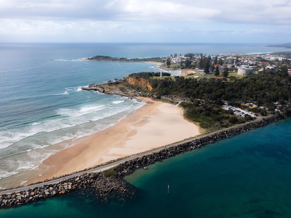 Aerial view of Yamba