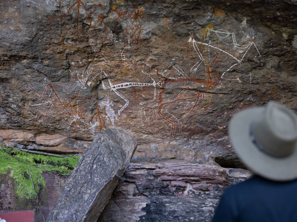 Indigenous rock art at Nour
