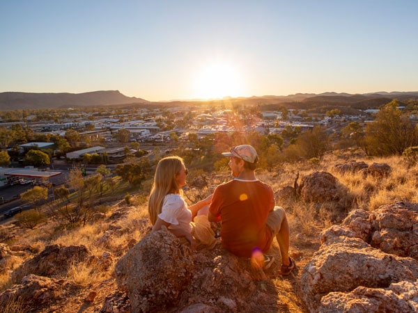 Looking out over Alice Springs in the NT