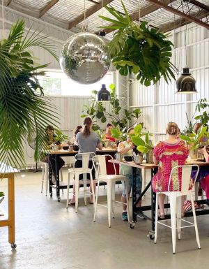 making terrariums at The Soul Pantry