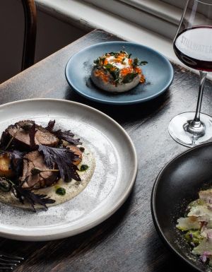 Food at Stillwater restaurant in Launceston.