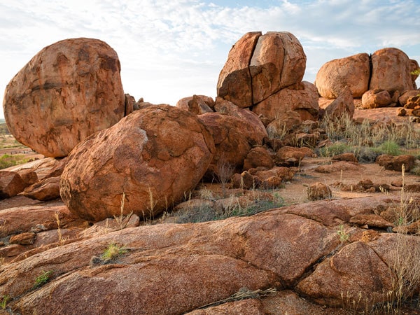 Karlu Karlu, also known as Devil’s Marbles is must-see on your journey. (Image: Tourism NT and Kate Flowers)