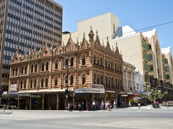 the Haigh's Chocolates original retail store at Rundle Mall