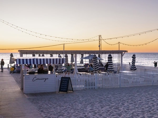 sunset at The Moseley Beach Club, Glenelg Beach