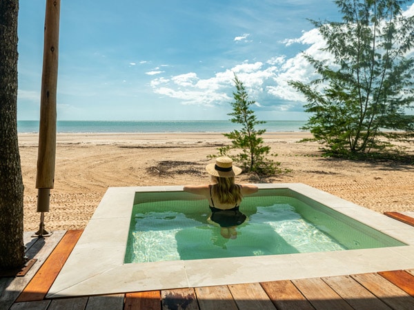 View from Tiwi Islands Resort. (Image: Tourism NT and Tiwi Island Retreat)