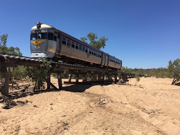 Ride the Savannahlander train through Outback Queensland