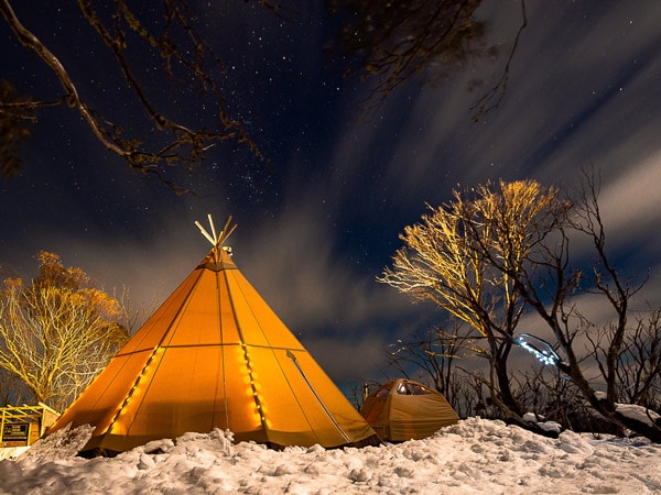 snow dome at alpine nature experiences in mt hotham