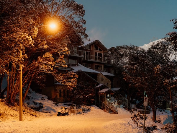 Astra Falls Creek at night