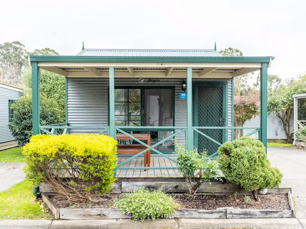 a two bedroom cabin at NRMA Ballarat Holiday Park