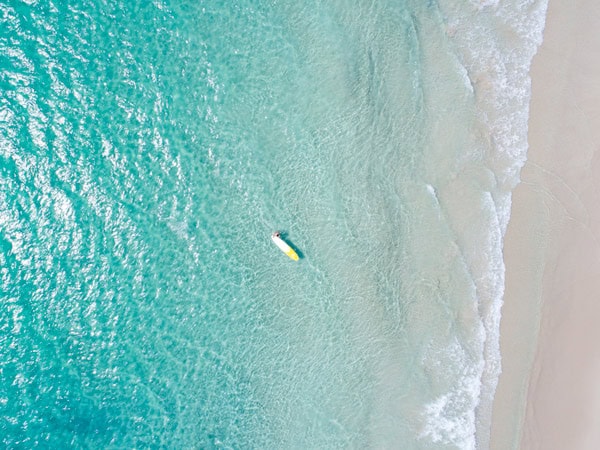 an aerial view of Leighton Beach, North Fremantle