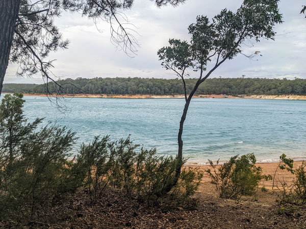 the Lake Brockman within Logue Brook Campground, Perth