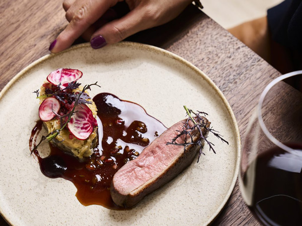 a close-up shot of a dish at Babae restaurant in Ballarat